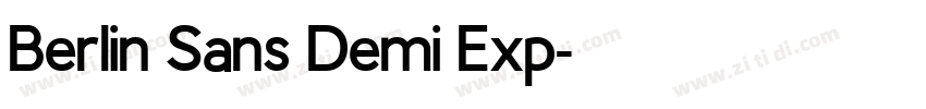 Berlin Sans Demi Exp字体转换